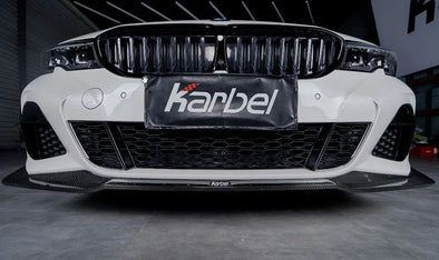 Karbel Carbon Dry Carbon Fiber Front Lip for BMW 3 Series G20 2019+