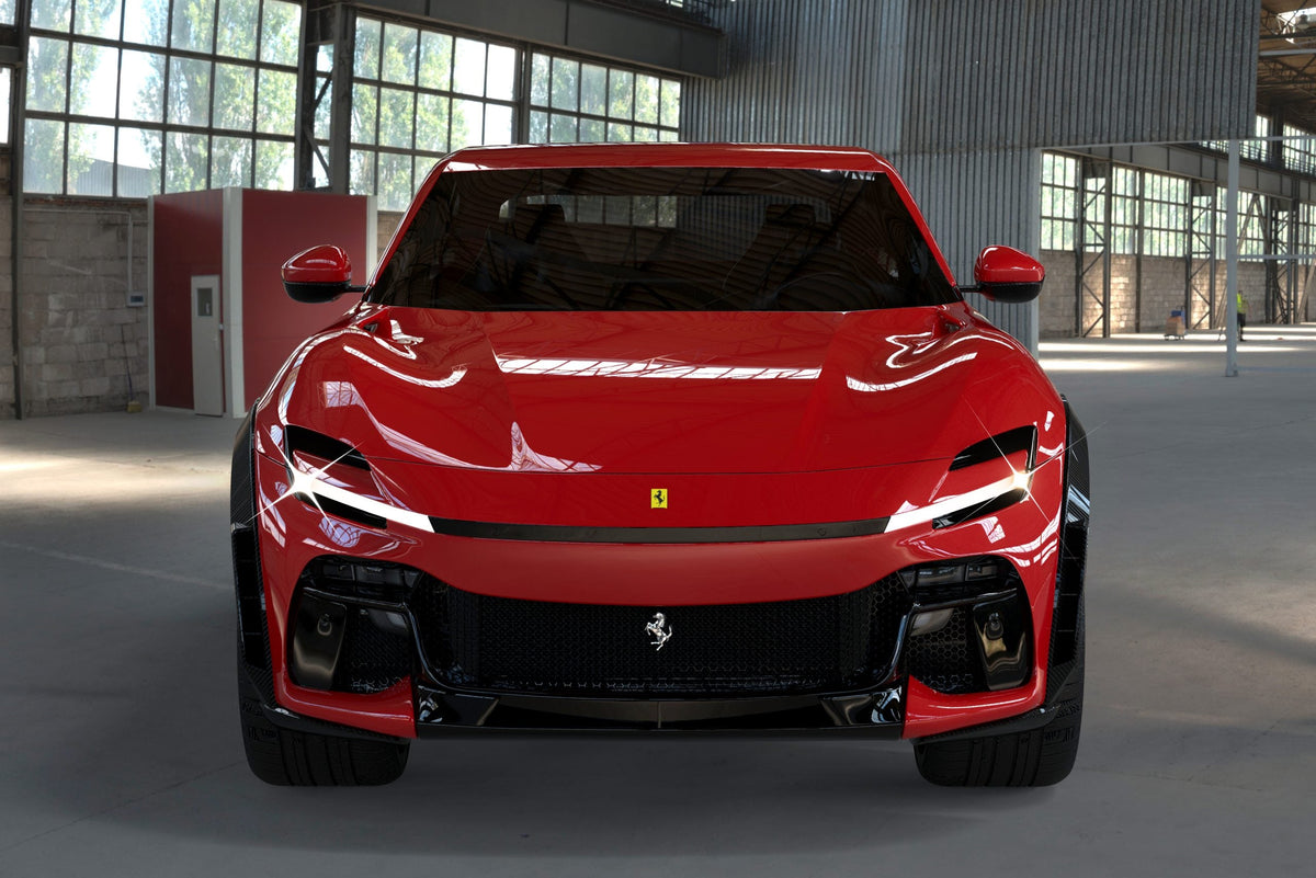 DMC Ferrari Purosangue: Forged Carbon Fiber Aero Kit: Front Hood
