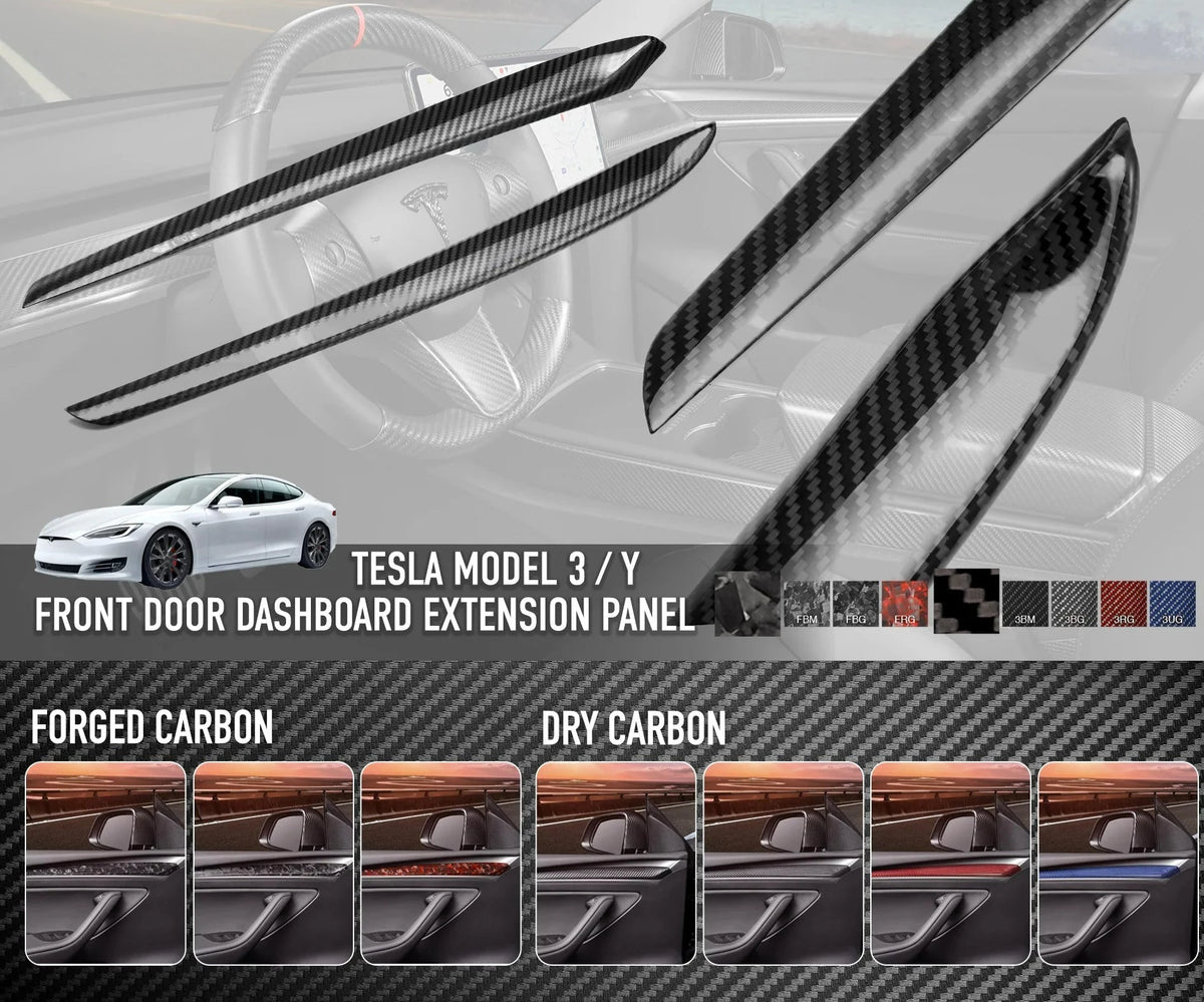 Revel GT Dry Carbon Front Panel | 2016-2019 Tesla Model 3 (1TR4GT1AX02) main image 1