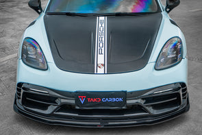 TAKD CARBON Dry Carbon Fiber Front Hood Bonnet for Porsche 718 Boxster / Cayman