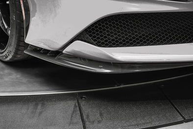 DMC Ferrari SF90 Carbon Fiber Front Lip Add-Ons fit the OEM Coupe & Spider & Assetto Fiorano