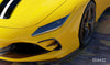 DMC Ferrari F8 Tributo: Forged Carbon Fiber: Front Bumper Grills: Air Vents Trims: Install above the OEM Lip Splitters Covers