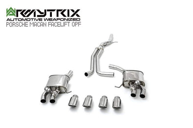 Armytrix Valvetronic Exhaust System for Porsche Macan 2.0 Turbo Facelift (2019-present) OPF