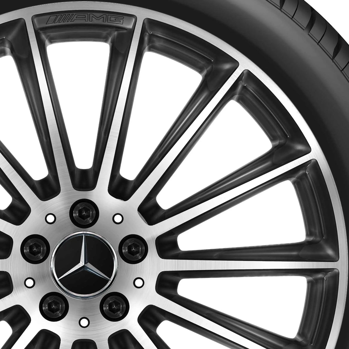 21” Mercedes-Benz GLE AMG Multi-Spoke OE Complete Wheel Set - CarGym