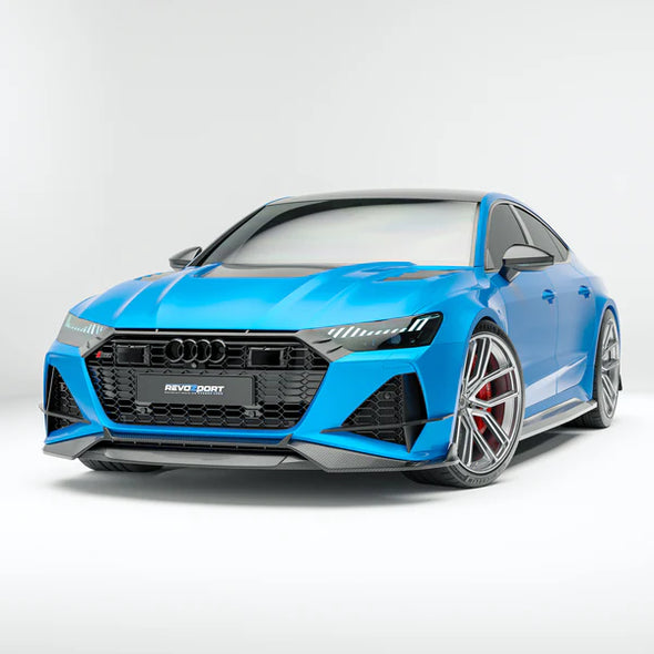 Revozport Audi RS7 C8 Sportback 2019+ Carbon Fiber Front Lip