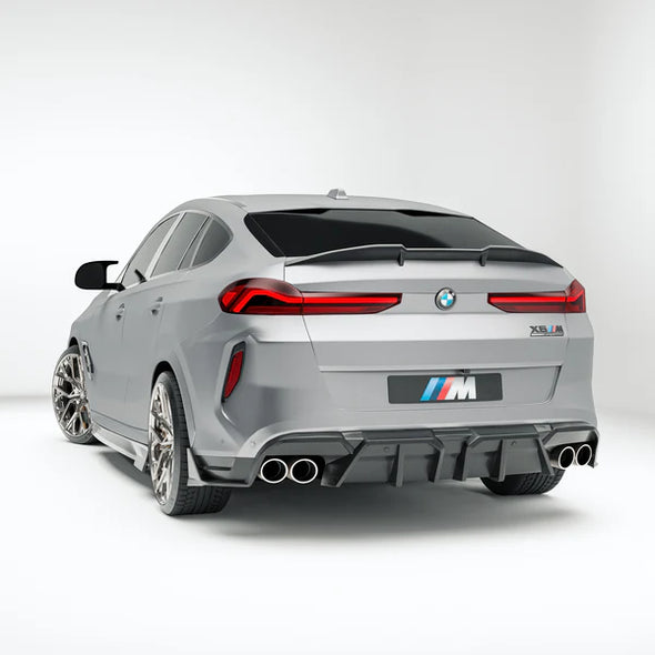 Revozport BMW X6M F96 LCI 2023+ Carbon Fiber Rear Diffuser