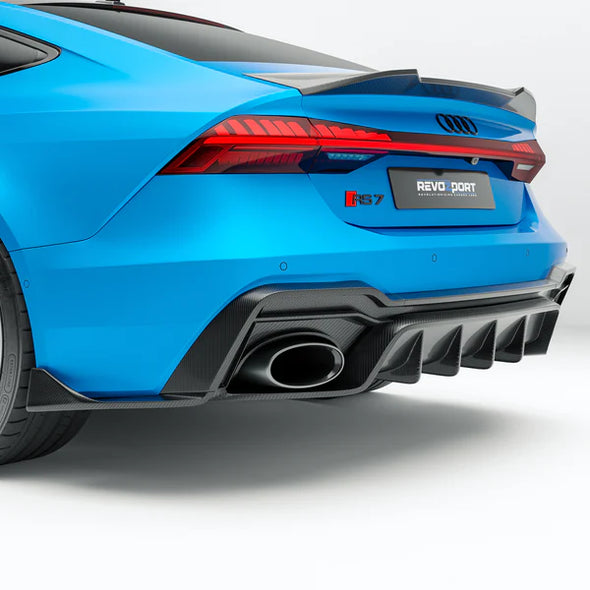 Revozport Audi RS7 C8 Sportback 2019+ Carbon Fiber Rear Diffuser