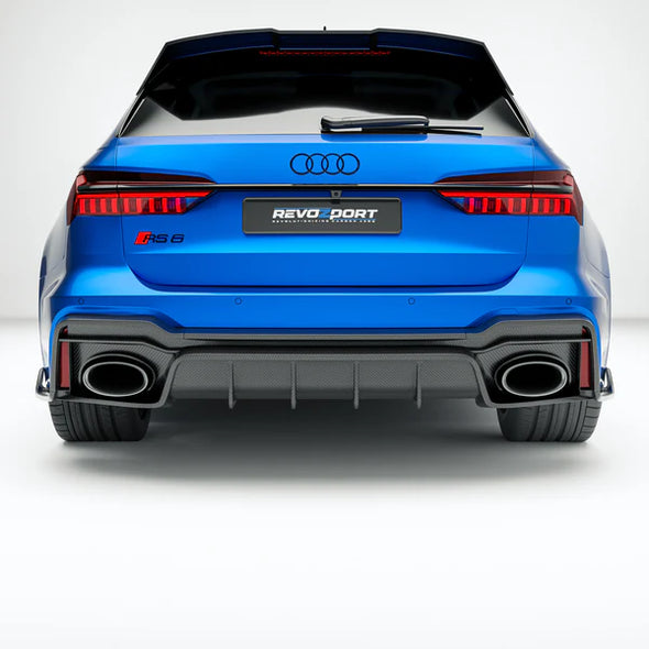 Revozport Audi RS6 C8 Avant 2020+ Carbon Fiber Rear Diffuser