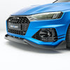 Revozport Audi RS4 B9.5 Facelift 2020+ Carbon Fiber Front Bumper Canards