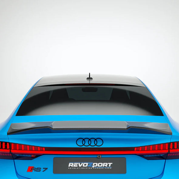 Revozport Audi RS7 C8 Sportback 2019+ Carbon Fiber Trunk Spoiler