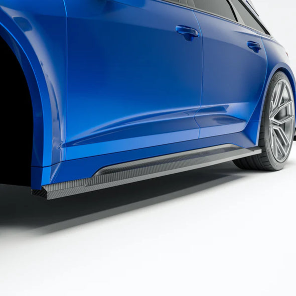 Revozport Audi RS6 C8 Avant 2020+ Carbon Fiber Side Skirts