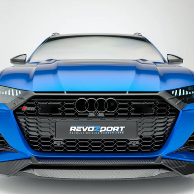 Revozport Audi RS6 C8 Avant 2020+ Carbon Fiber Kidney Grille