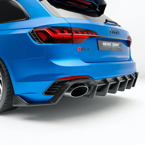 Revozport Audi RS4 B9.5 Facelift 2020+ Carbon Fiber Rear Diffuser