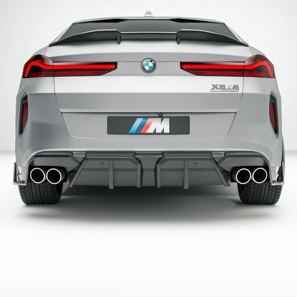 Revozport BMW X6M F96 LCI 2023+ Carbon Fiber Rear Diffuser