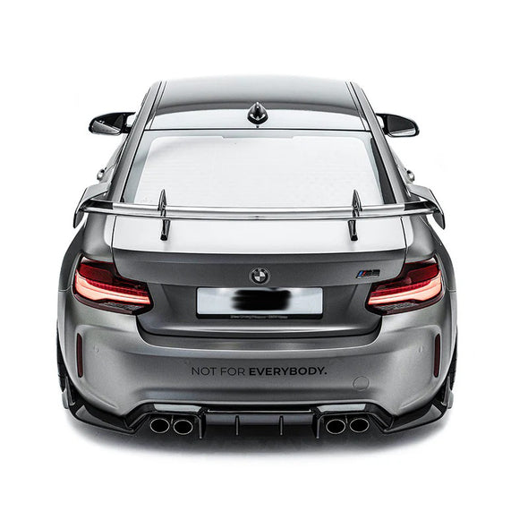 BMW M2 / M3 / M4 Dry Carbon Fiber AT-R1 Swan Neck Rear Wing Spoiler