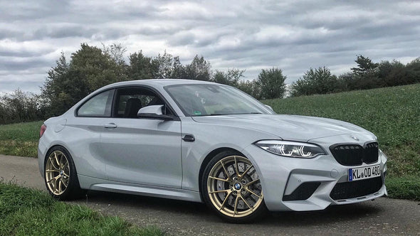 19" + 20" BMW M2 Frozen Gold 763M M Performance OE Forged Wheelset