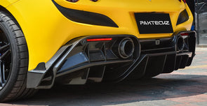 PAKTECHZ Carbon Fiber Rear Side Splitters for Ferrari F8 Tributo / Spider