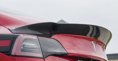 PAKTECHZ Carbon Fiber Rear Spoiler for Tesla Model 3