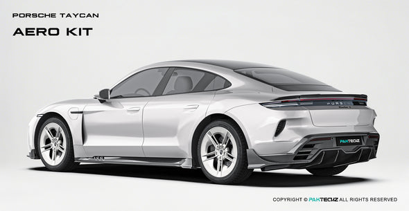 Paktechz Dry Carbon Fiber Aero Body Kit for Porsche 2025+ Taycan