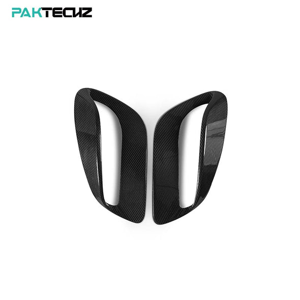 Paktechz Dry Carbon Fiber Side Air Inlet Covers for Porsche 911 992 Turbo S 2019+