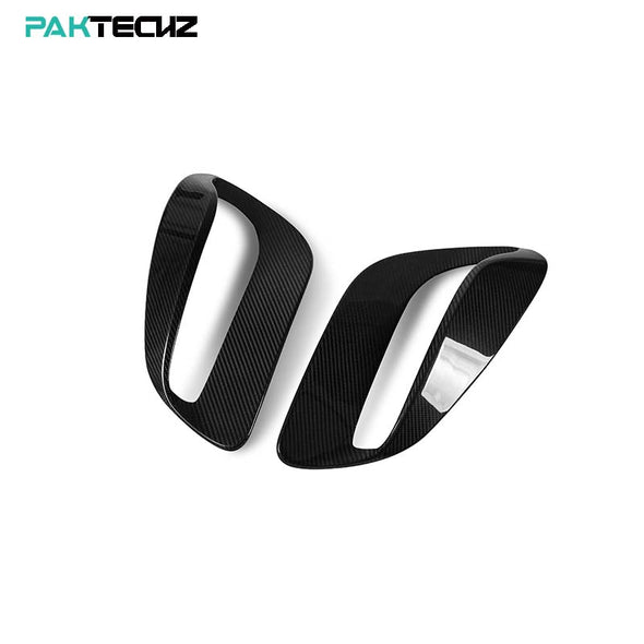 Paktechz Dry Carbon Fiber Side Air Inlet Covers for Porsche 911 992 Turbo S 2019+