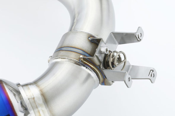 Amuse R1 Titan EXTRA STTI Gold Ring Full Titanium Exhaust System for Toyota A90 GR SUPRA (B58)