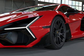 DMC Lamborghini Revuelto: Carbon Fiber Front Lip Spoiler: Fits OEM LB744 Coupe & Spyder
