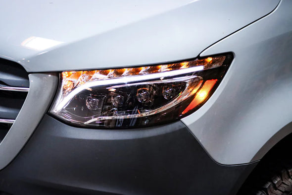 19-25 Mercedes-Benz Sprinter NOVA-Series LED Projector Headlights Black