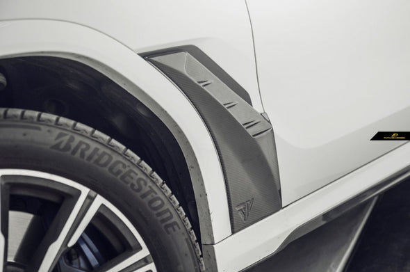Future Design Carbon Fiber Front Fender Panel Trims for BMW X6 X6M G06 2020+