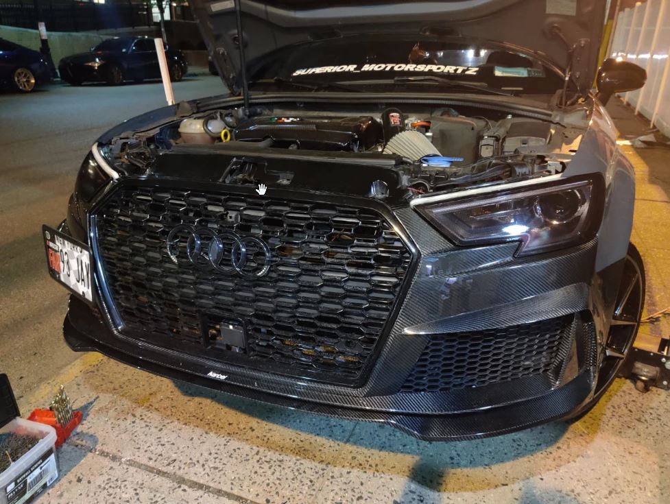 Karbel Carbon Dry Carbon Fiber RS3 Style Front Bumper for Audi A3 & A3 –  CarGym