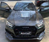 Karbel Carbon Dry Carbon Fiber Double-sided Tempered Glass Hood Bonnet Ver.2 for Audi RS4 & S4 & A4 S Line & A4 & Avent & All Road 2017-2021 B9 B9.5