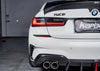 Karbel Carbon Dry Carbon Fiber Rear Bumper Canards for BMW 3 Series G20 2019+