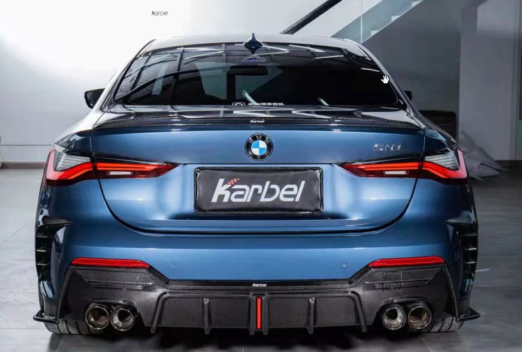 Karbel Carbon Dry Carbon Fiber Rear Diffuser For BMW 4 Series G22 G23 ...