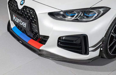 Karbel Carbon Fiber Front Canards for BMW I4 G26 M50 / e Drive 40 & G26 GranCoupe M440i 430i