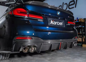 Karbel Carbon Dry Carbon Fiber Rear Diffuser For BMW 5 Series G30 G31 Facelift 530i 540i M550i 2020+