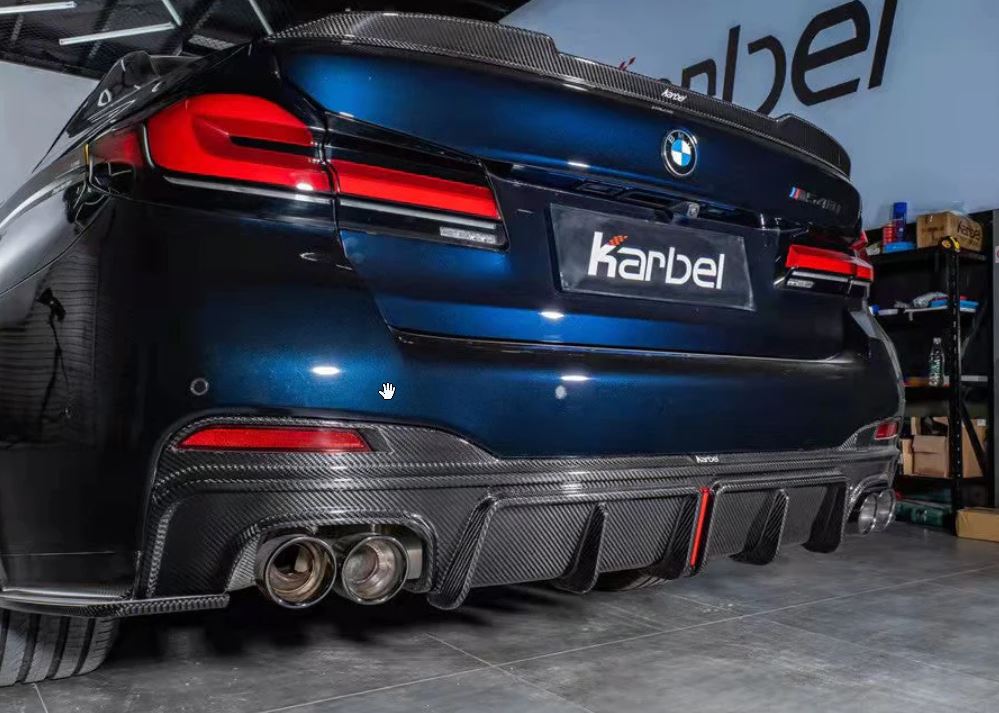Karbel Carbon Dry Carbon Fiber Rear Diffuser For BMW 5 Series G30 G31 ...