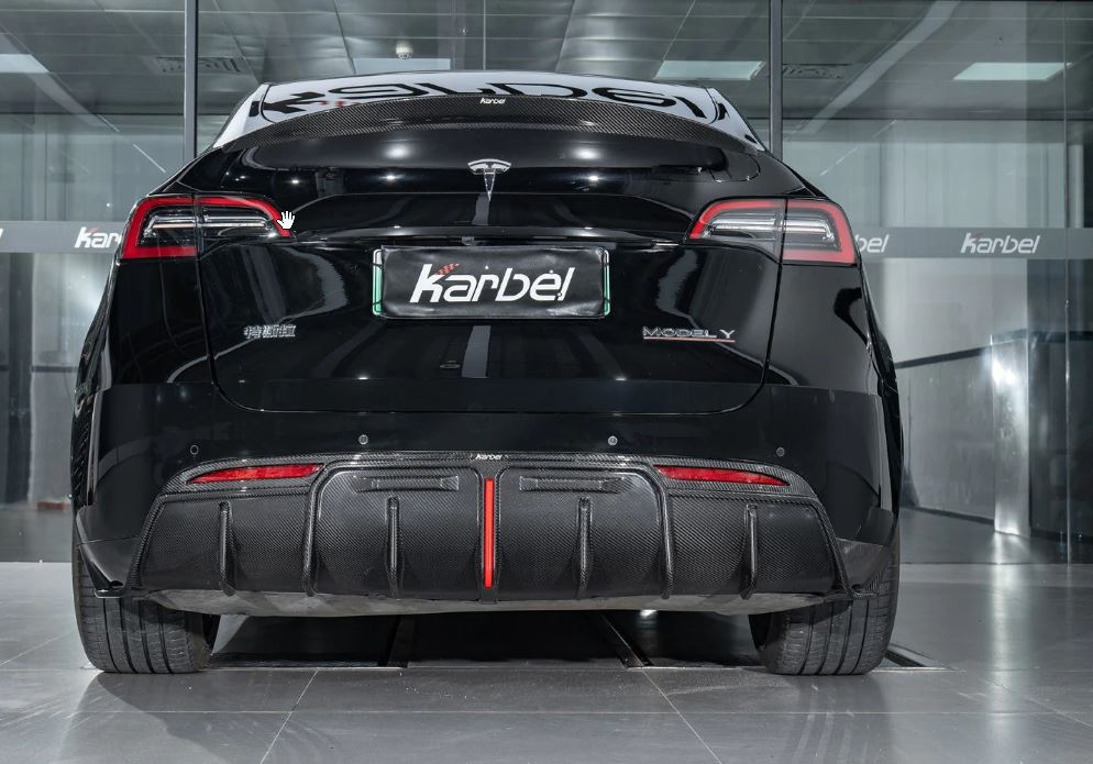 Karbel Carbon Pre-preg Carbon Fiber Rear Diffuser for Tesla Model Y ...