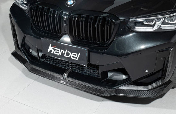 Karbel Carbon Pre-preg Carbon Fiber Upper Valences for BMW X4M/C F98 & X3M/C F97 LCI 2022+