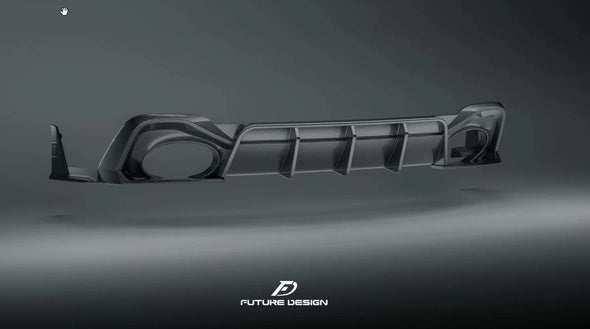 Future Design Blaze Carbon Fiber Rear Diffuser & Canards for Audi RS6 RS7 C8 2020+