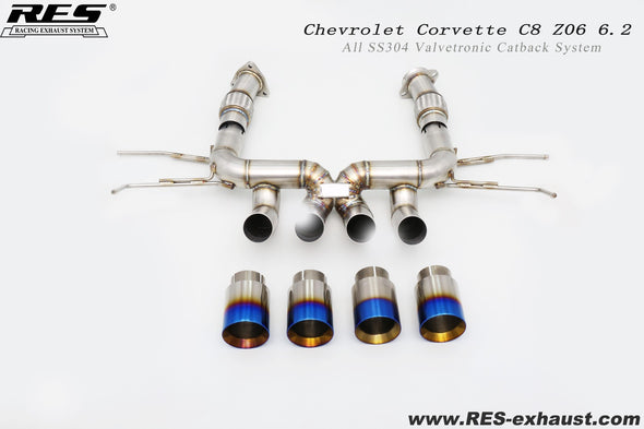 RES Exhaust Valvetronic Muffler System for Chevrolet Corvette C8 2020+