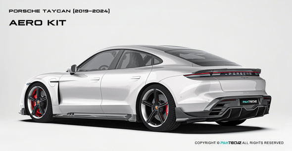 Paktechz Dry Carbon Fiber Aero Body Kit for Porsche 2019-2024 Taycan & Taycan Gran Turismo