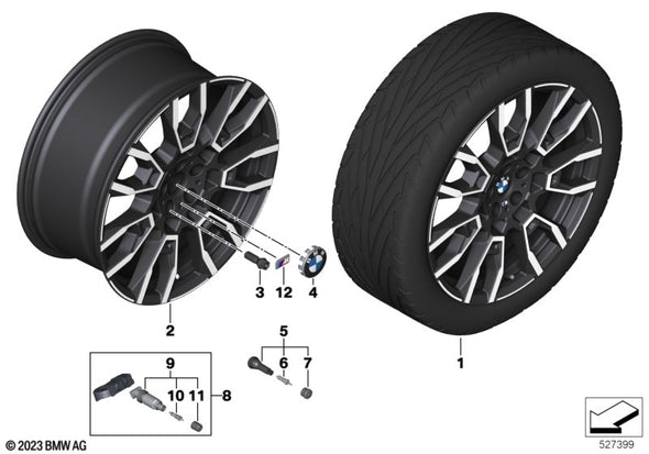 21” BMW X5 G05 / X6 G60 M-Performance 951M OE Wheels