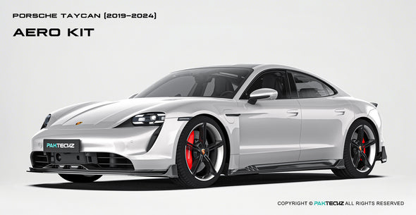 Paktechz Dry Carbon Fiber Aero Body Kit for Porsche 2019-2024 Taycan & Taycan Gran Turismo