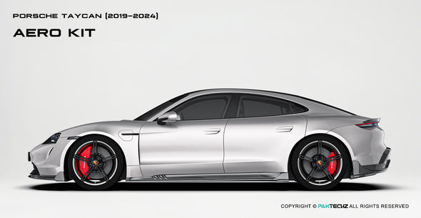 Paktechz Dry Carbon Fiber Aero Body Kit for Porsche 2019-2024 Taycan & Taycan Gran Turismo