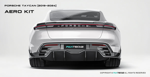 Paktechz Dry Carbon Fiber Aero Body Kit for Porsche 2019-2024 Taycan & Taycan Gran Turismo