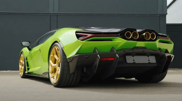 Novitec Stainless Steel Gold Tailpipes for the Lamborghini Revuelto