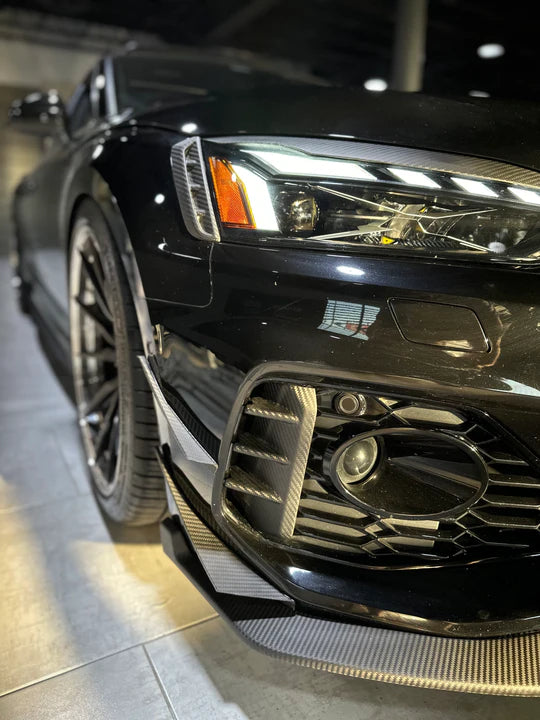 Karbel Carbon Dry Carbon Fiber Fog Light Trim Overlay For Audi RS5 B9.5 2020+