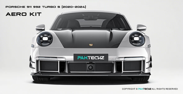 Paktechz Dry Carbon Fiber Aero Body Kit for Porsche 911 992 Turbo S 2020-2024
