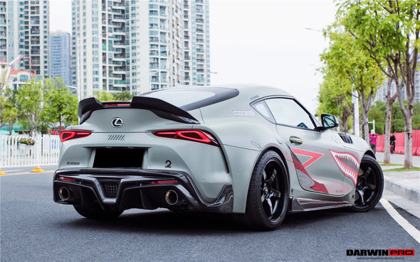 DarwinPro 2019+ Toyota GR Supra (J29 & DB) A90 A91 BKSS Style Carbon Fiber Rear Diffuser