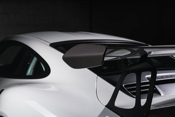 TECHART Rear Spoiler Panels Carbon 'matte' for Porsche 991.1 GT3 RS
